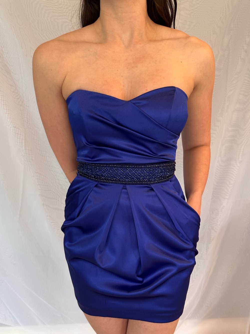 B. Darlin Vibrant Blue Cocktail Dress